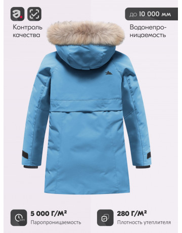 Зимняя парка для девочки-подростка, утеплённая и непромокаемая