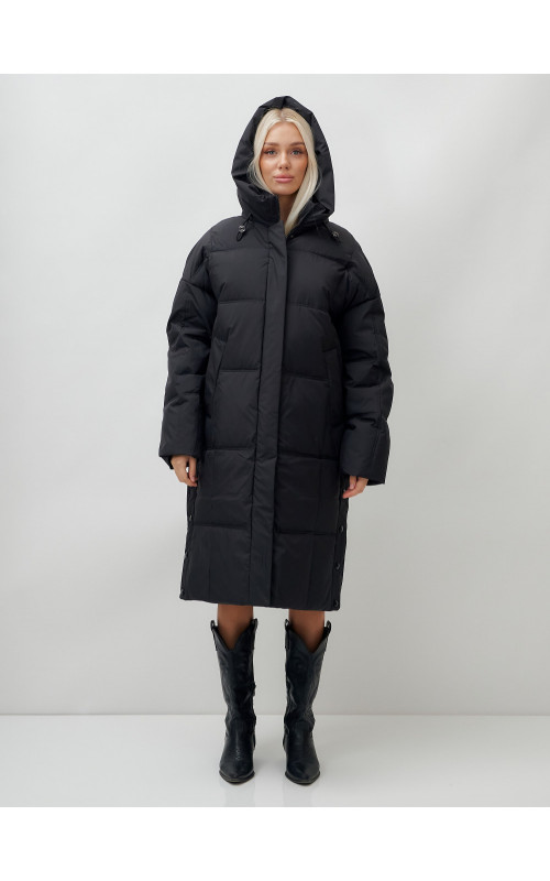 Длинный зимний пуховик для женщин