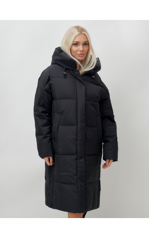 Длинный зимний пуховик для женщин