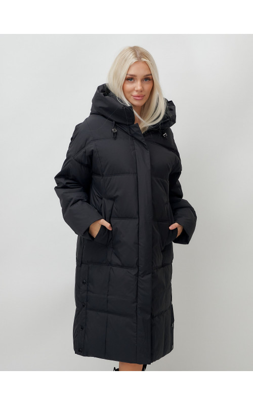 Длинный зимний пуховик для женщин