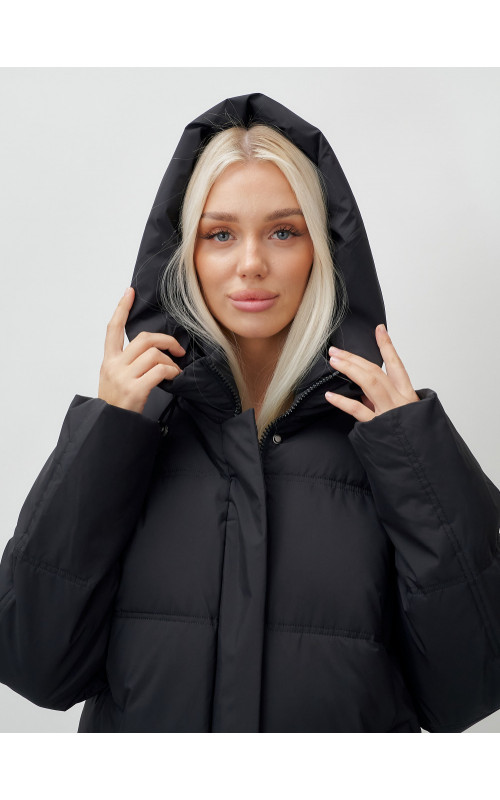 Длинный зимний пуховик для женщин