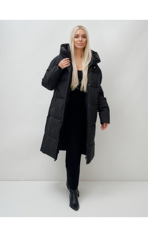 Длинный зимний пуховик для женщин