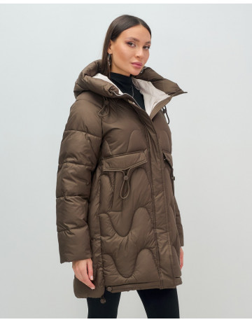 Женский зимний пуховик «Модный», для холодной погоды