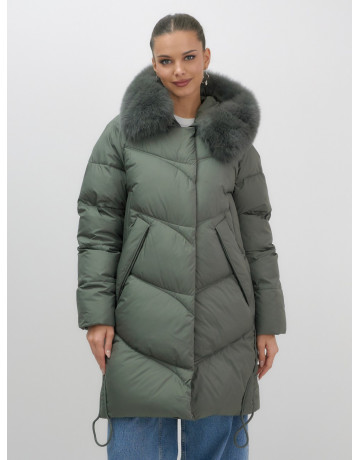 Длинный пуховик премиум-класса для зимы.