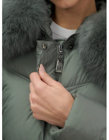 Длинный пуховик премиум-класса для зимы.