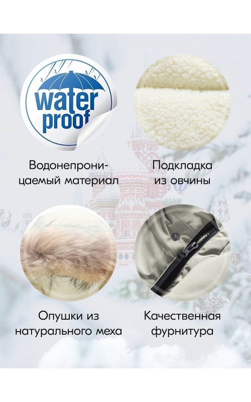 Парка-куртка для мальчика-подростка с капюшоном и мехом.