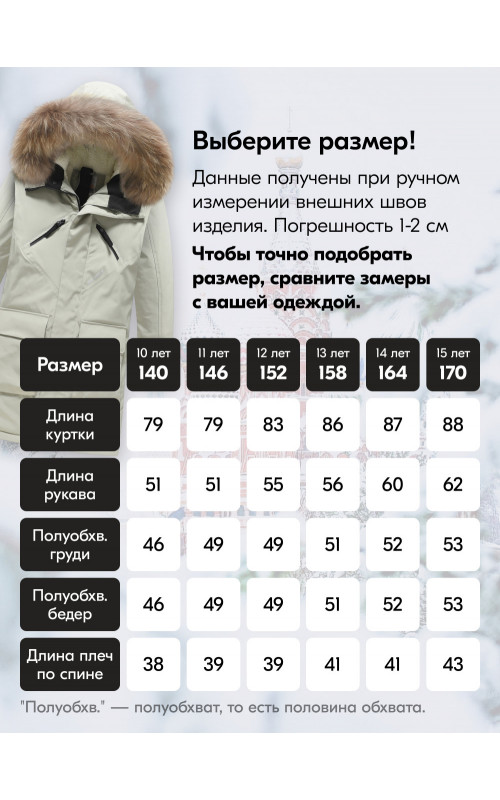 Парка-куртка для мальчика-подростка с капюшоном и мехом.