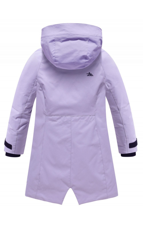 Зимняя парка для девочки-подростка с меховой подкладкой и ветро- и влагоотталкивающей тканью.