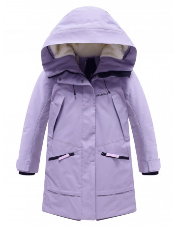 Зимняя парка для девочки-подростка с меховой подкладкой и ветро- и влагоотталкивающей тканью.