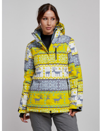 Женская горнолыжная куртка: жёлтый цвет