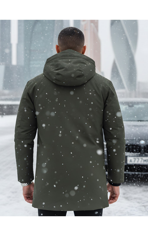 Мужская зимняя парка с капюшоном для активного отдыха