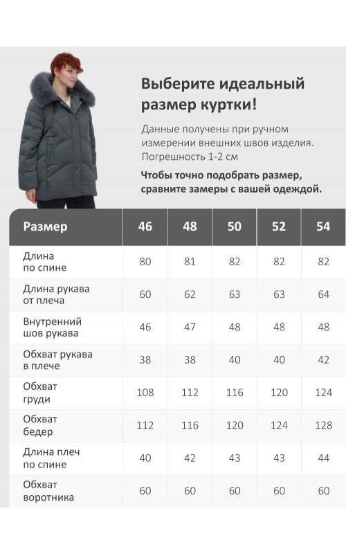 Пуховик для женщин с мехом песца