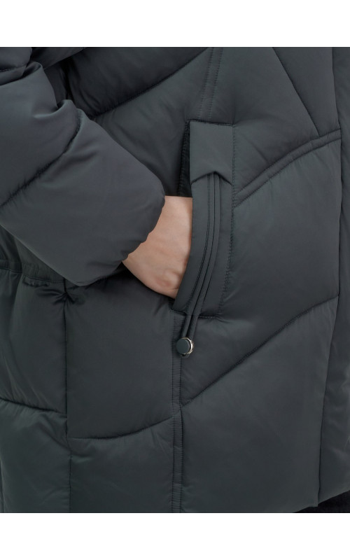 Пуховик для женщин с мехом песца