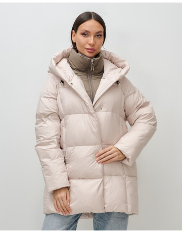 Женская зимняя куртка с капюшоном, размер 48–56.