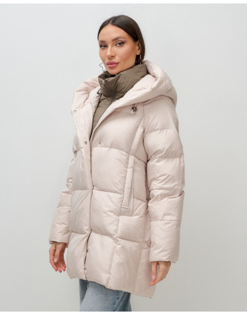 Женская зимняя куртка с капюшоном, размер 48–56.