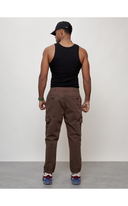 Мужские брюки карго зауженного кроя.