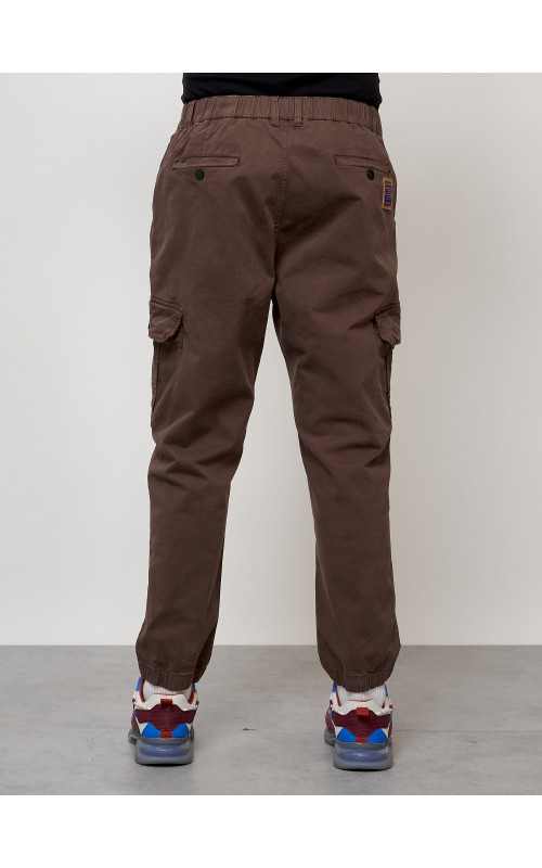 Мужские брюки карго зауженного кроя.