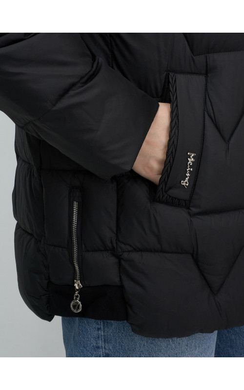 Пуховик для женщин с искусственной овчиной — тепло и стиль зима 2025