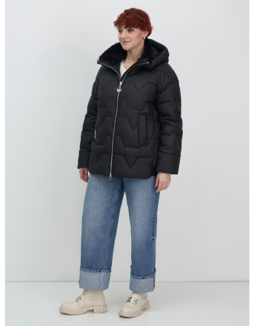 Пуховик для женщин с искусственной овчиной — тепло и стиль зима 2025