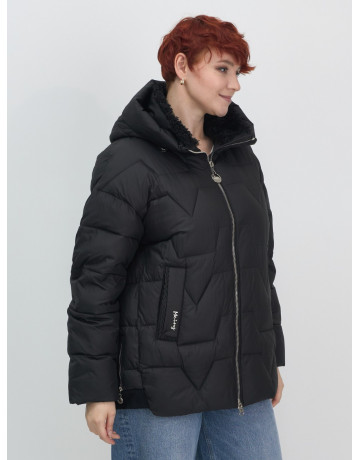 Пуховик для женщин с искусственной овчиной — тепло и стиль зима 2025