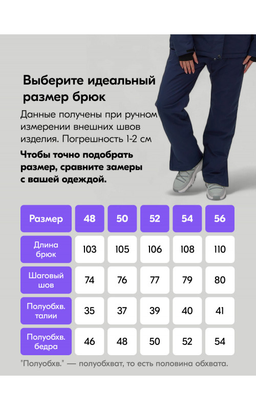 Женский горнолыжный костюм сиреневого цвета