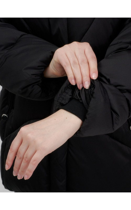 Пуховик для женщин с мехом песца