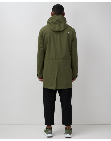 Мужская спортивная парка с капюшоном softshell, хаки