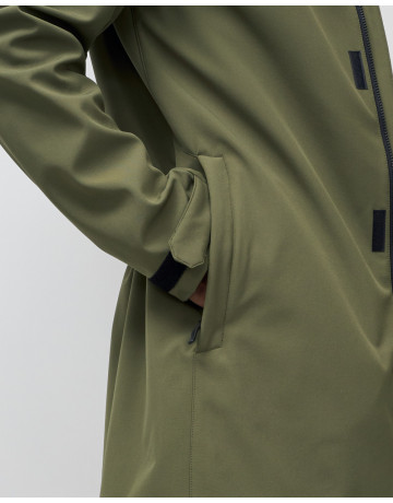 Мужская спортивная парка с капюшоном softshell, хаки