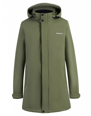 Мужская спортивная парка с капюшоном softshell, хаки