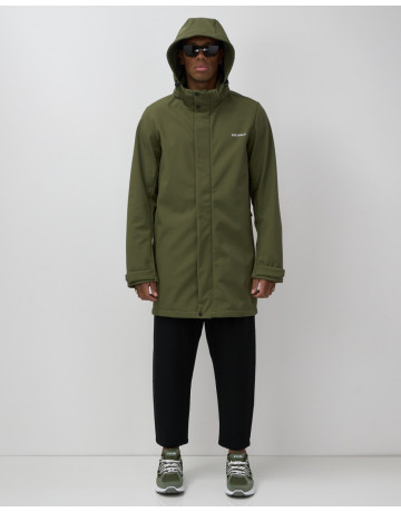 Мужская спортивная парка с капюшоном softshell, хаки