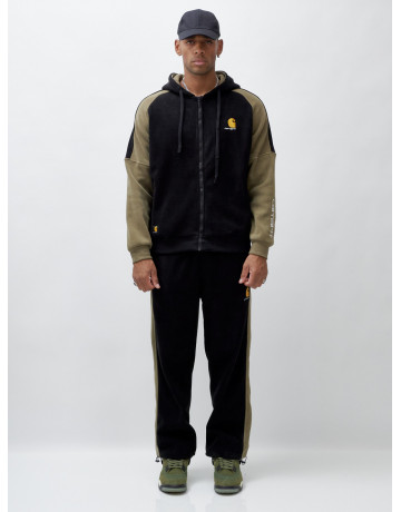 Мужской утеплённый спортивный костюм с начёсом для осени.