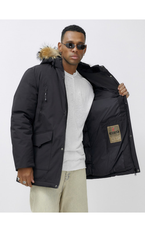 Мужская зимняя парка с мехом: защита от холода и стиль.