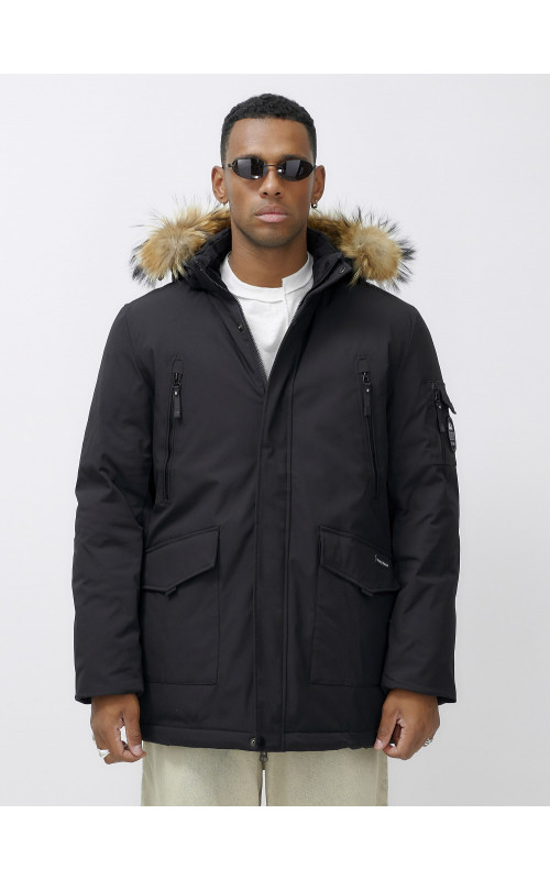 Мужская зимняя парка с мехом: защита от холода и стиль.