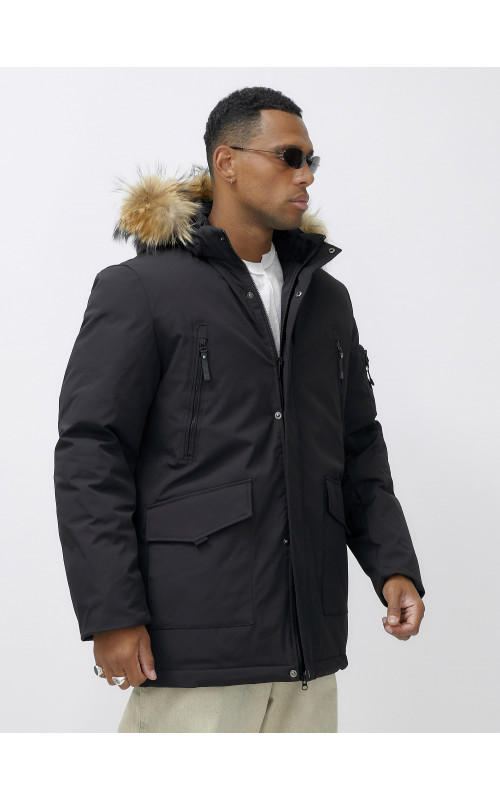 Мужская зимняя парка с мехом: защита от холода и стиль.
