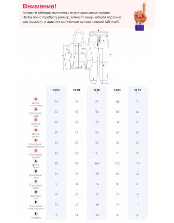 Мужской спортивный костюм с начёсом для активных дней.