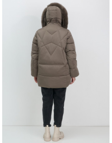 Пуховик для женщин с мехом песца