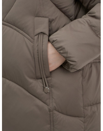 Пуховик для женщин с мехом песца