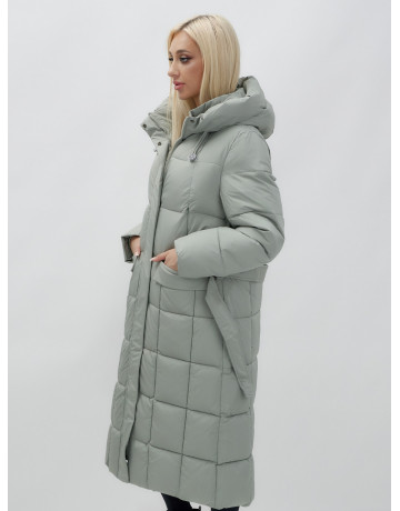 Длинный зимний пуховик для женщин