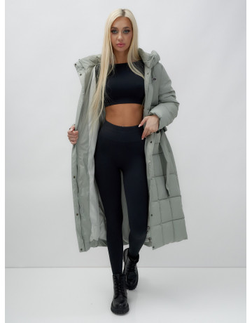 Длинный зимний пуховик для женщин