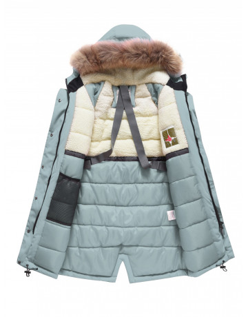 Тёплая парка для девочки для активного отдыха в холодную погоду