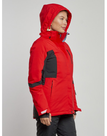 Женская горнолыжная куртка красная, зима