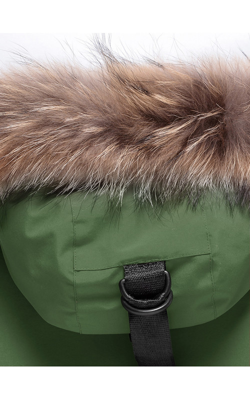 Зимняя парка для девочек Valianly удлиненная с мехом.