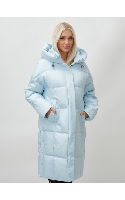 Тёплый женский пуховик летучая мышь.