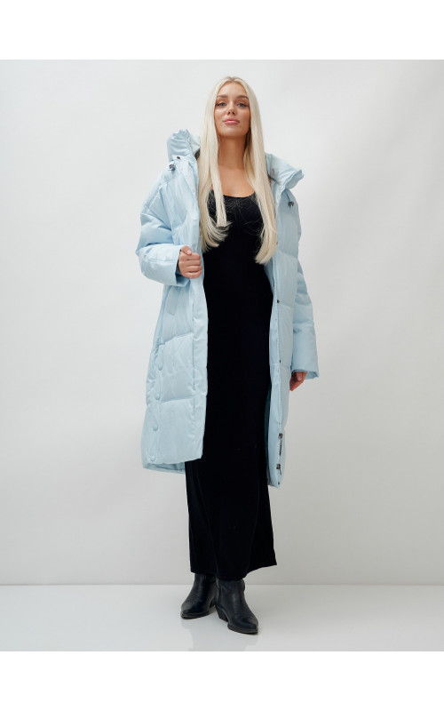 Тёплый женский пуховик летучая мышь.