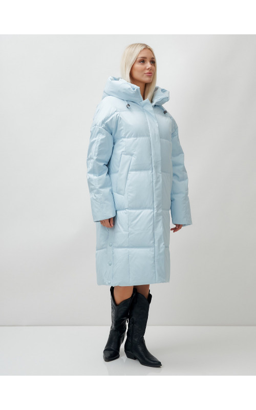 Тёплый женский пуховик летучая мышь.