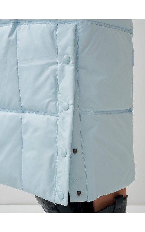 Тёплый женский пуховик летучая мышь.