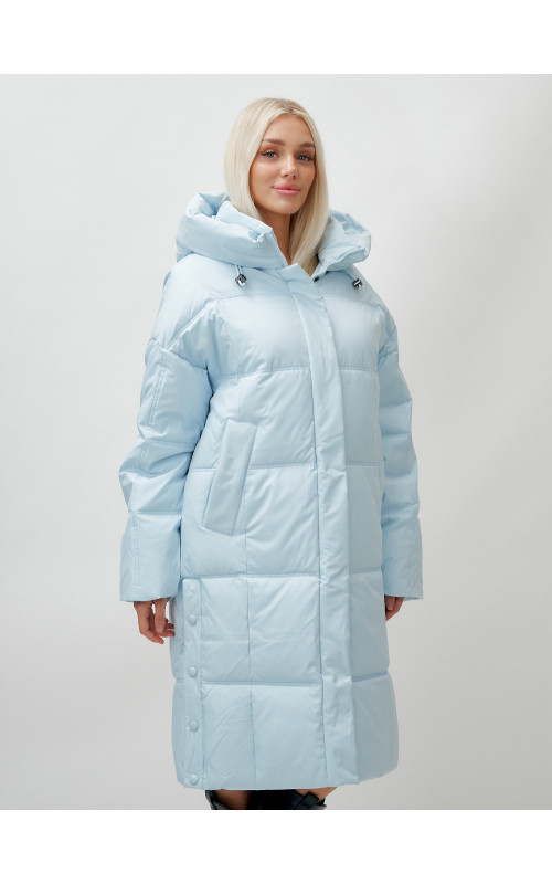 Тёплый женский пуховик летучая мышь.