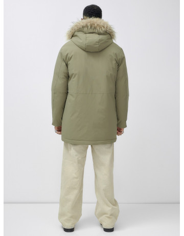 Мужская зимняя парка с мехом енота для активного отдыха