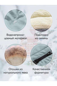 Зимняя парка-куртка для девочки-подростка с капюшоном и мехом, бирюзовая