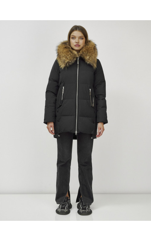 Женская зимняя куртка с мехом.